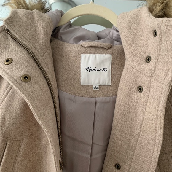 NWT Madewell Vancouver parka size small & medium - Picture 5 of 8